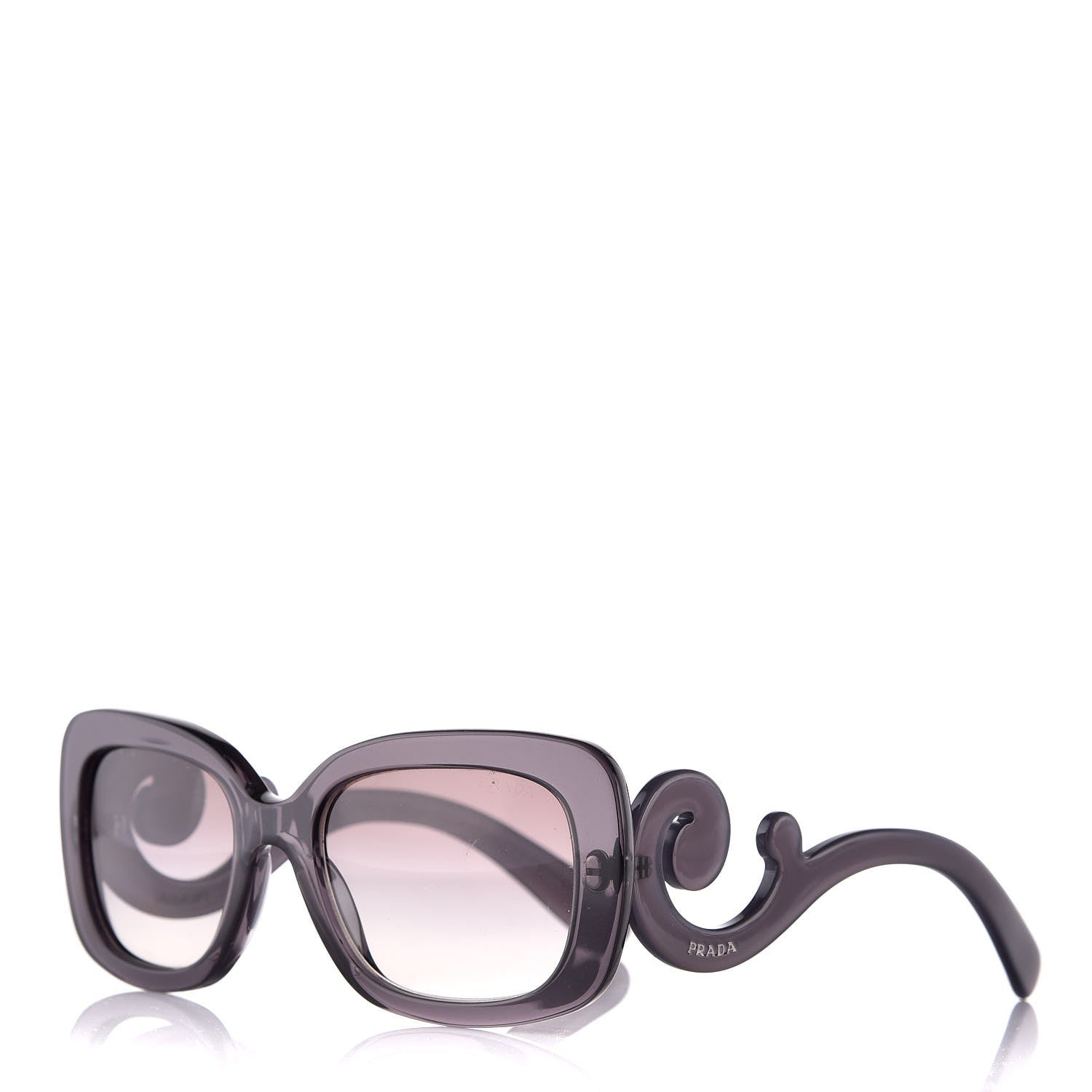 Prada Acetate Baroque Sunglasses SPR 27O Grey 1 of 8