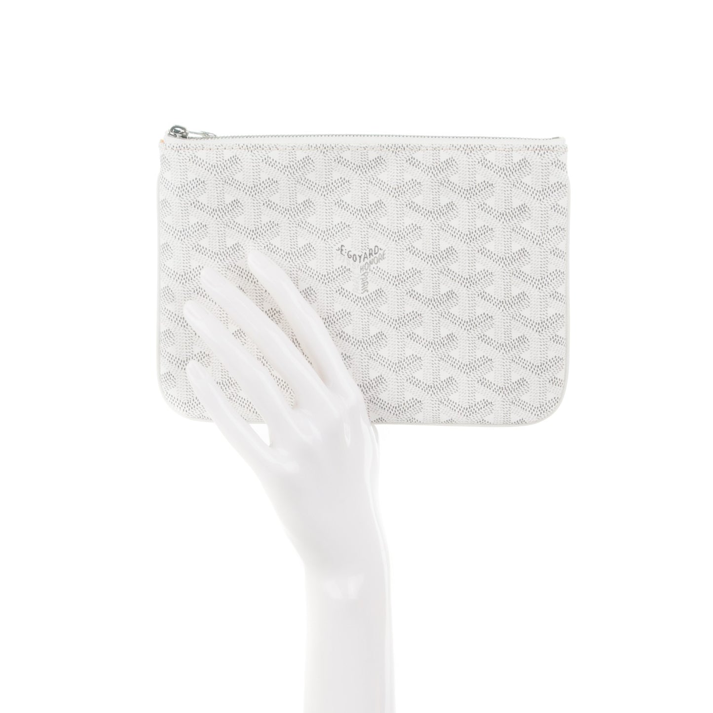 Goyardine Senat Pochette PM White