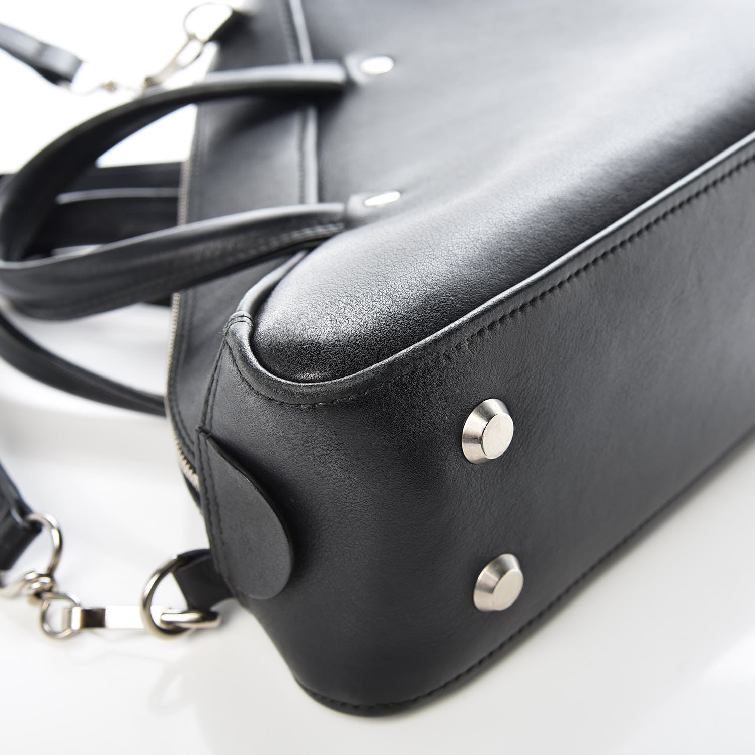 Balenciaga Calfskin S Triangle Duffle Black 8 of 15