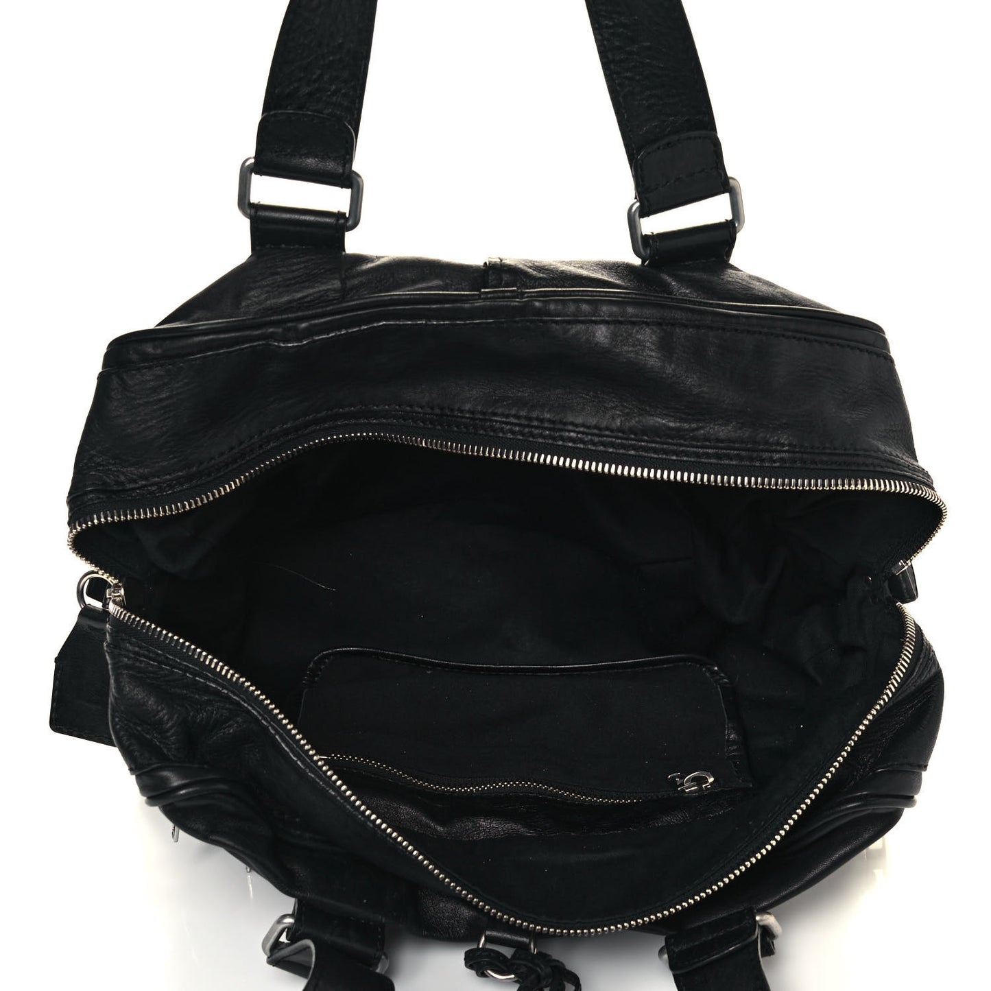 Calfskin Betty Shoulder Bag Black