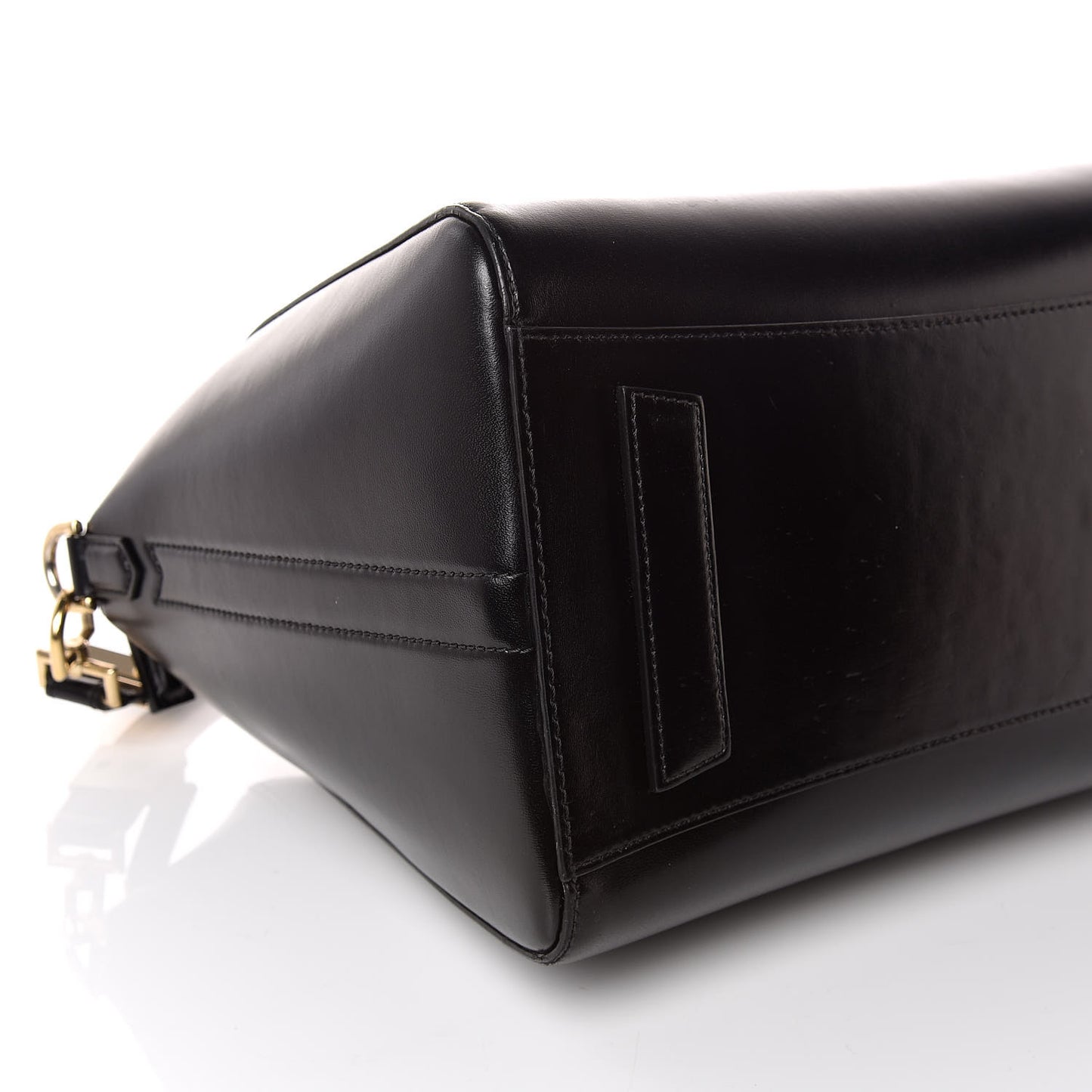 Shiny Lord Calfskin Medium Antigona Black