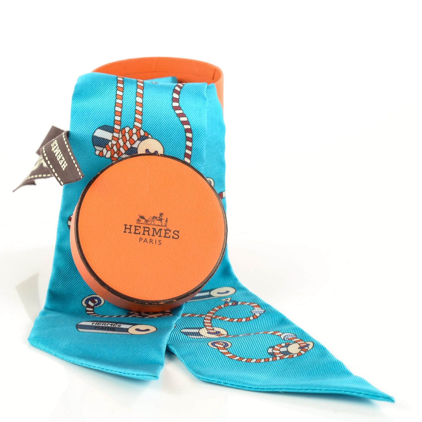 Silk Cordages Twilly Turquoise Orange Blanc