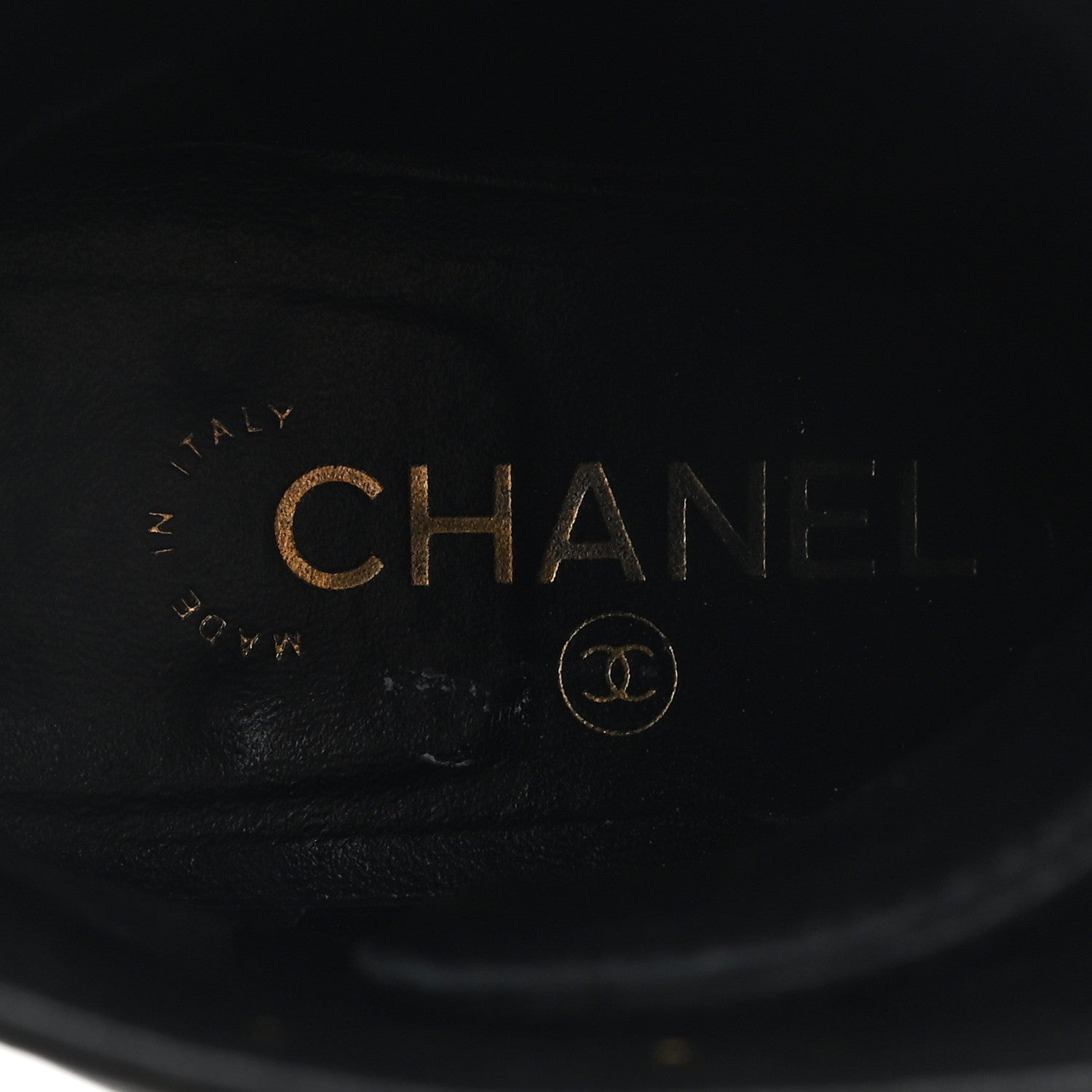 Chanel Shiny Calfskin Quilted Lace Up Combat Boots 38.5 Black 8 of 11
