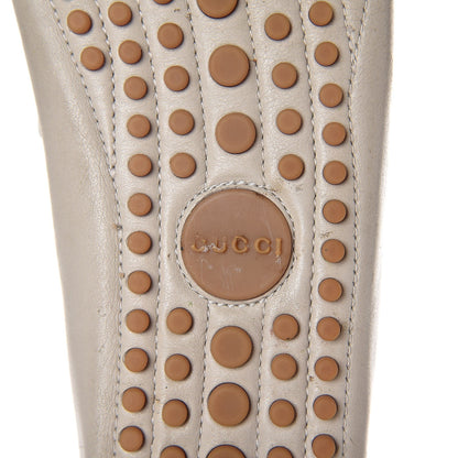 Gucci Calfskin Web Driver Loafers 38.5 Mystic White 14 of 18