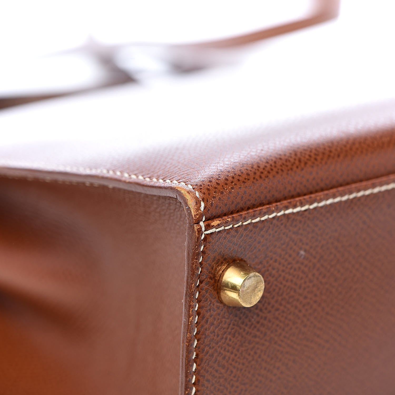 Hermes Veau Grain Lisse Kelly Sellier 28 Noisette 38 of 40