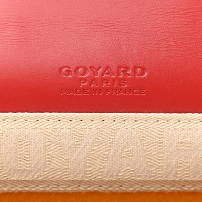 Goyard Goyardine Monte Carlo Bois Clutch Red 6 of 8