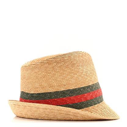 Gucci Abaca Straw Web Fedora Hat S 5 of 11