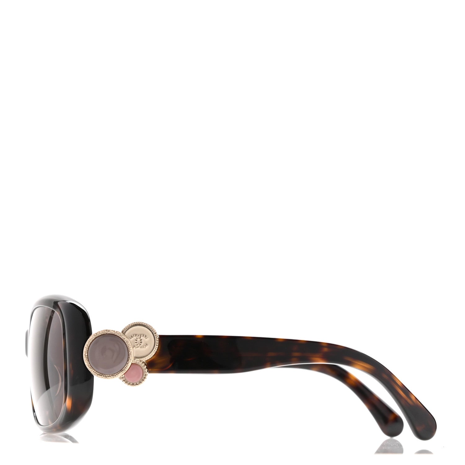 Chanel Tortoise Shell Bouton Sunglasses 5191 3 of 7