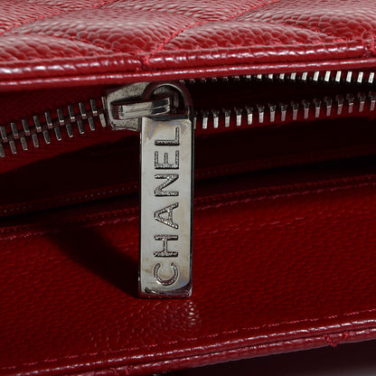 Chanel Caviar Grand Shopping Tote GST Red 8 of 8