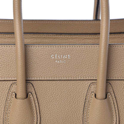 Celine Drummed Calfskin Micro Luggage Dune 9 of 9