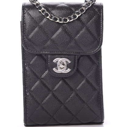 Chanel Caviar Quilted Classic Phone Holder Black 9 of 12