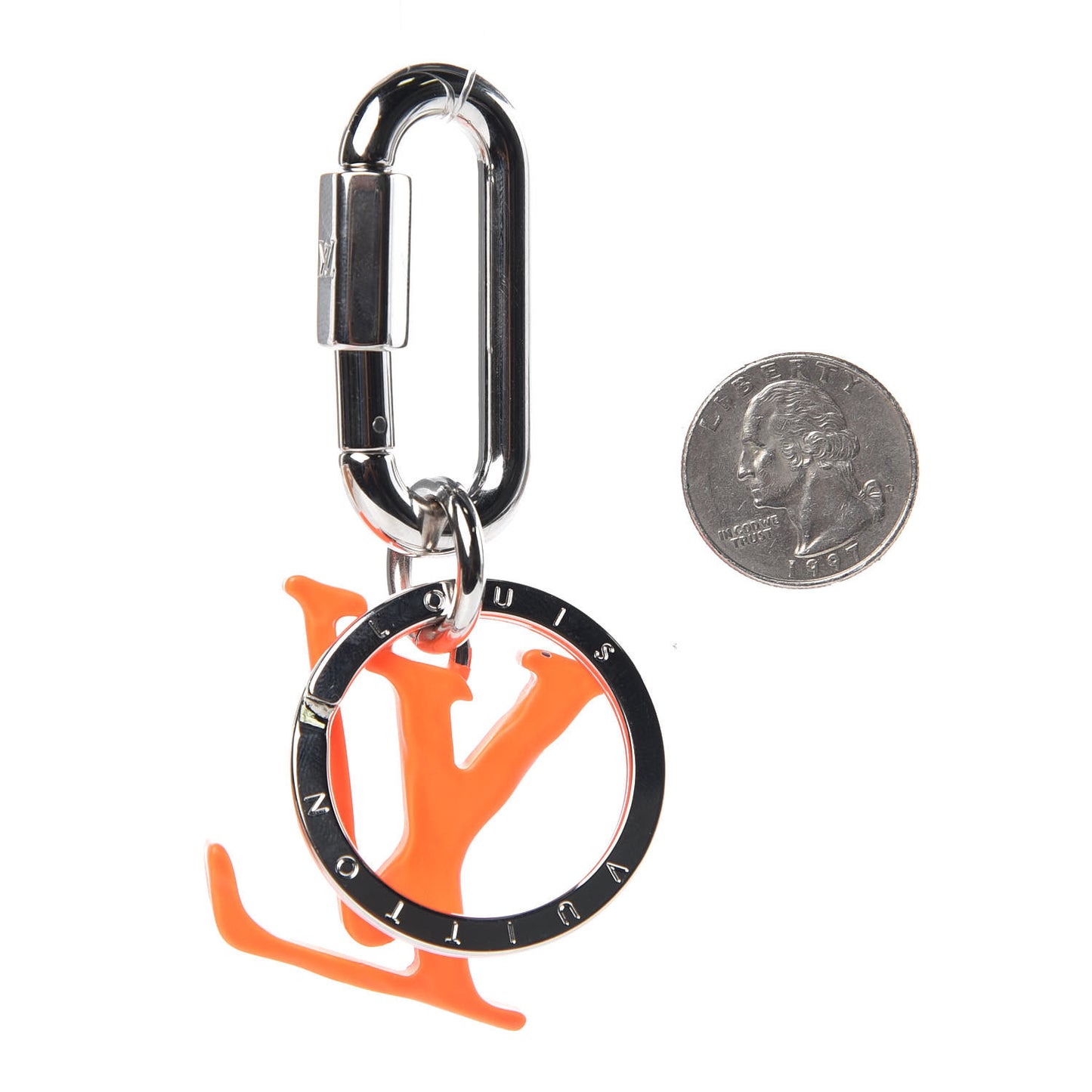LV Shape Solar Ray Bag Charm and Key Holder