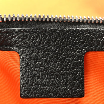Gucci Econyl Nylon Monogram Off The Grid Utility Pocket Backpack Carrot Orange Black 6 of 9