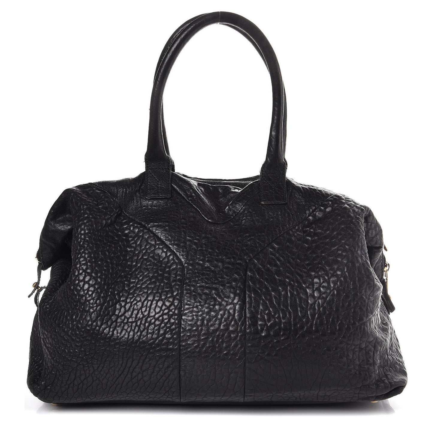 Pebbled Lambskin Medium Easy Sac Black