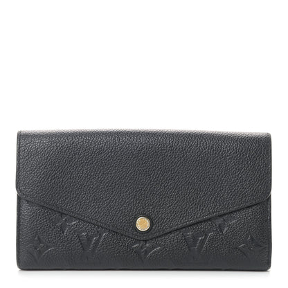 Louis Vuitton Empreinte Sarah Wallet NM Black 1 of 8
