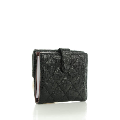 Chanel Caviar Quilted Compact French Flap Wallet 3 of 8