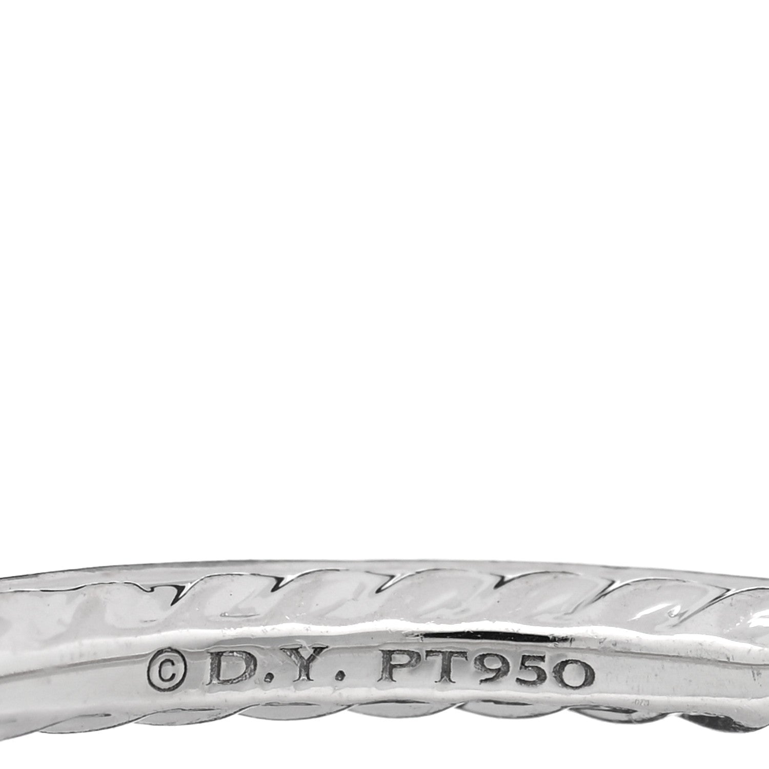 David Yurman Platinum Blue Sapphire 1.85mm Eden Eternity Band Ring 66 11.5 4 of 4