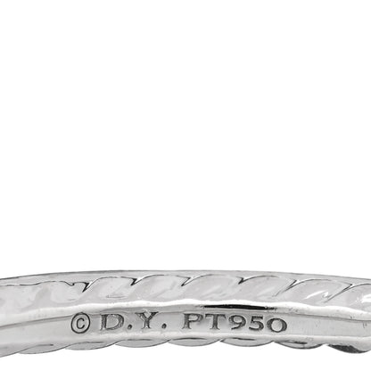 David Yurman Platinum Blue Sapphire 1.85mm Eden Eternity Band Ring 66 11.5 4 of 4