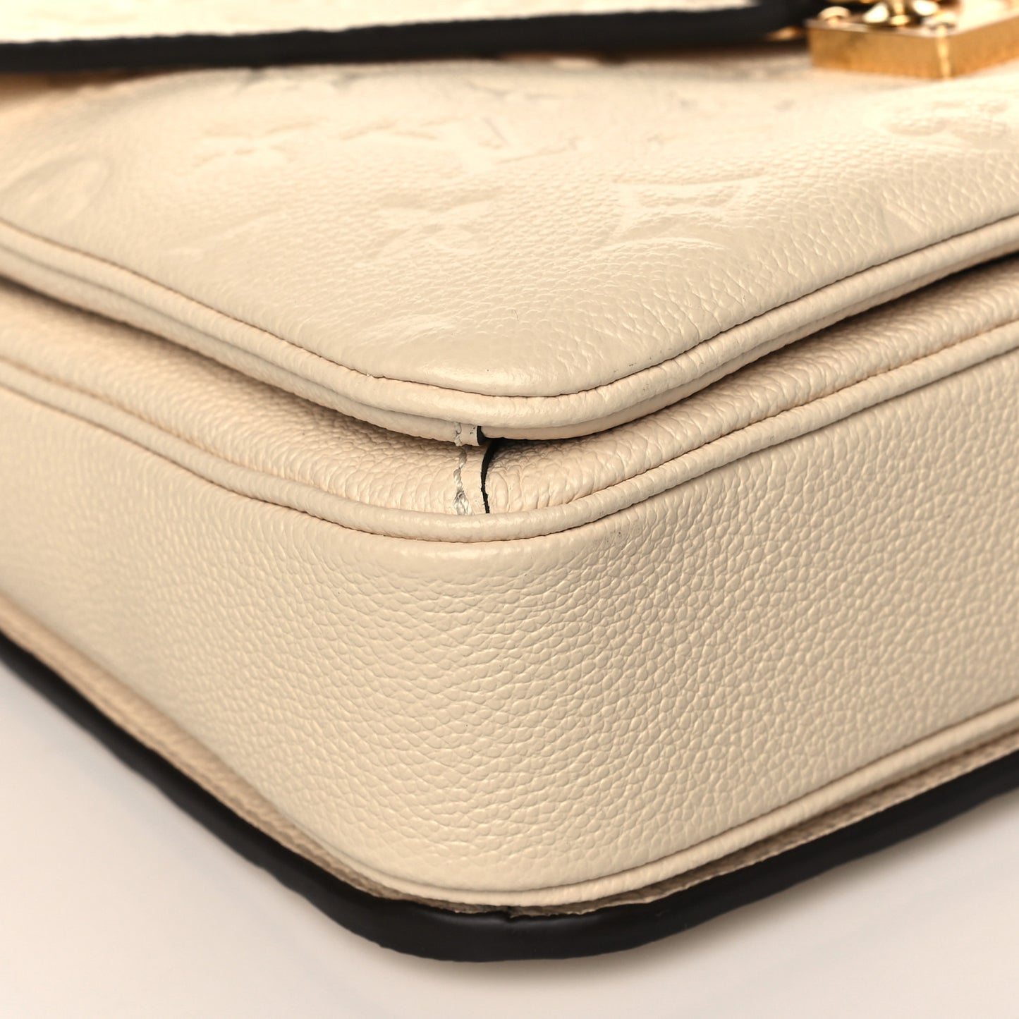 Empreinte Braided Pochette Metis Creme Beige Caramel