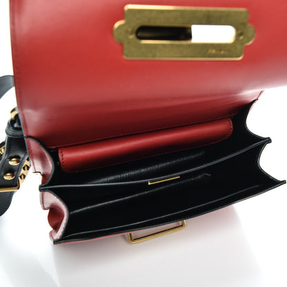 Prada City Calf Saffiano Cahier Bag Fuoco Black 5 of 6