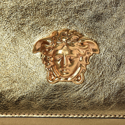Versace Metallic Calfskin Palazzo Chain Evening Bag Gold 8 of 11