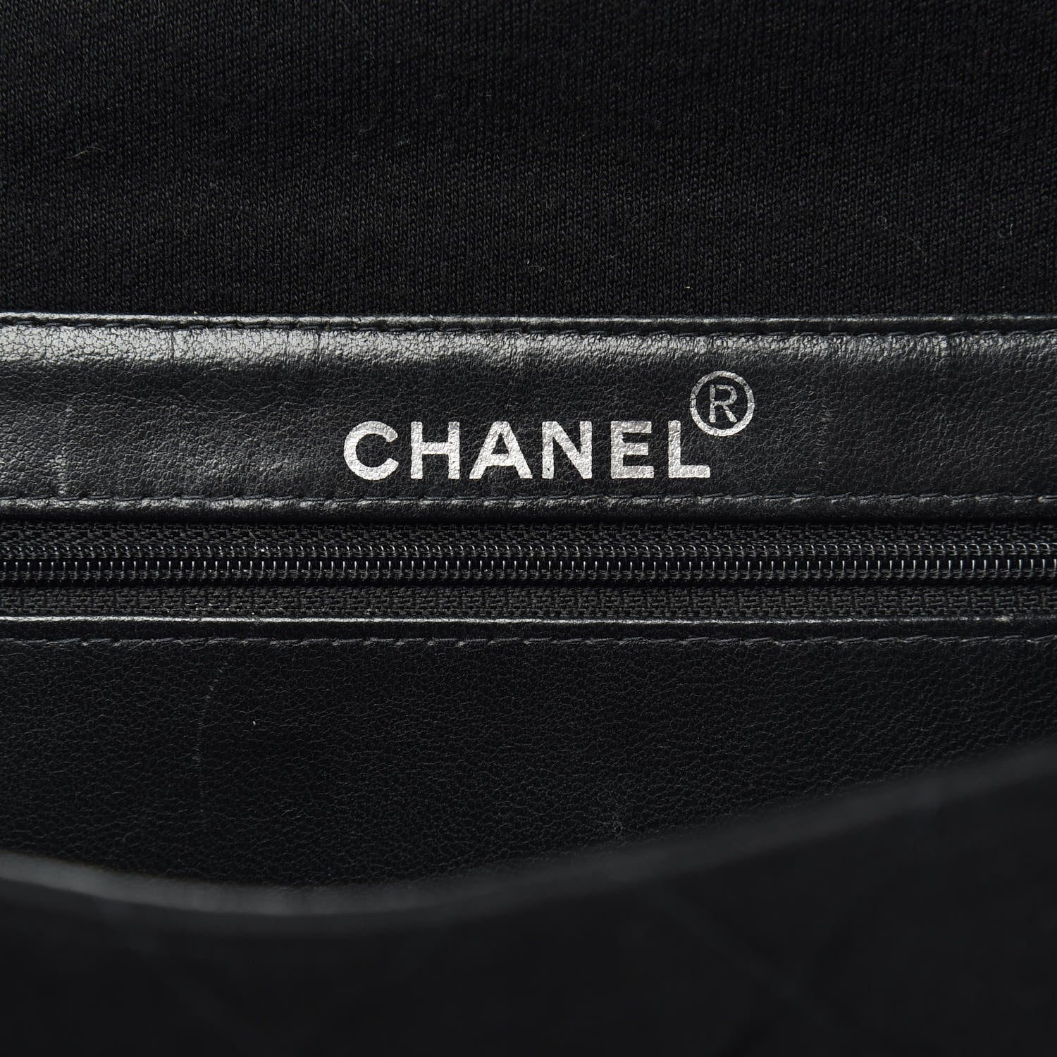 Chanel Jersey Quilted Double Sided Flap Black 6 of 15