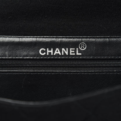 Chanel Jersey Quilted Double Sided Flap Black 6 of 15