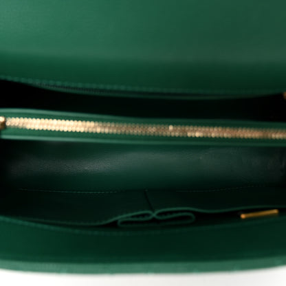 Chanel Caviar Quilted Small Coco Handle Flap Green 5 of 9