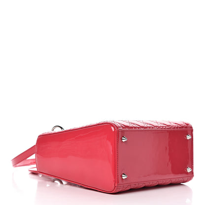 Christian Dior Patent Cannage Medium Lady Dior Fuchsia 4 of 11