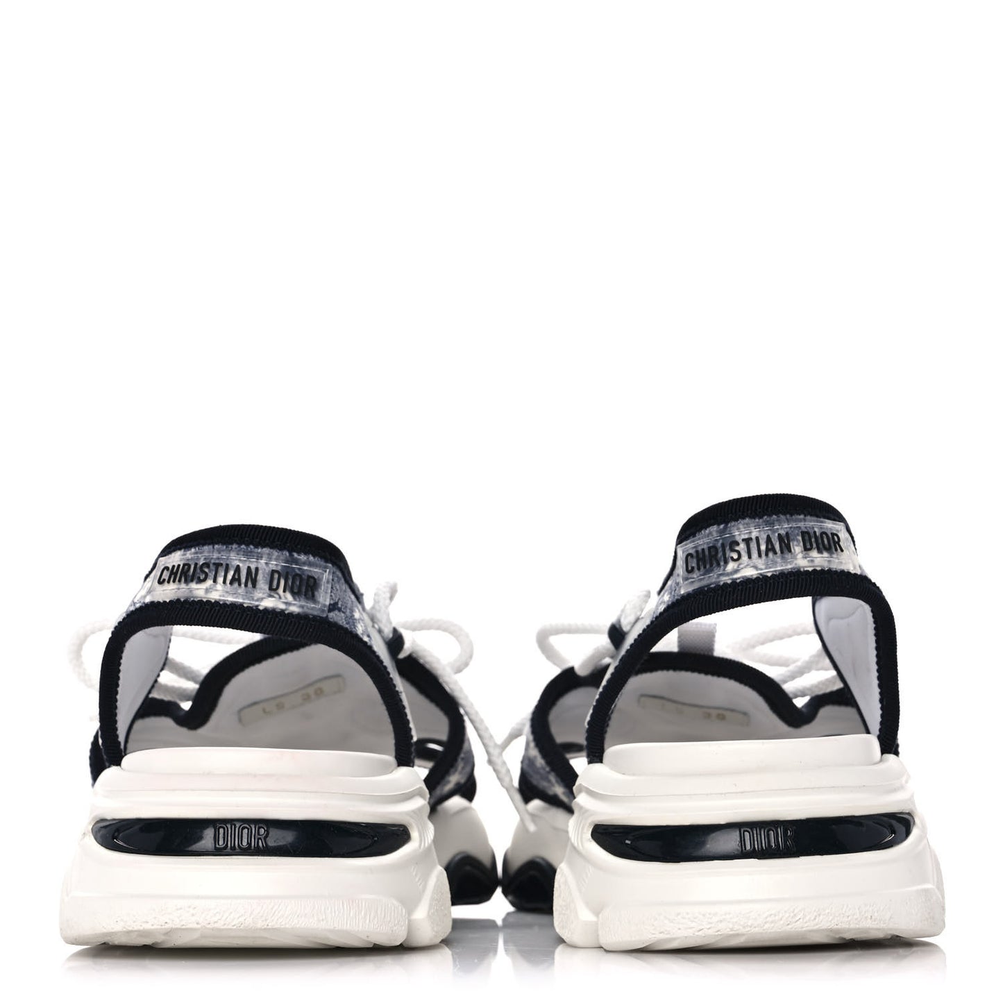 Technical Fabric Toile de Jouy D-Connect Sandals 38 Blue