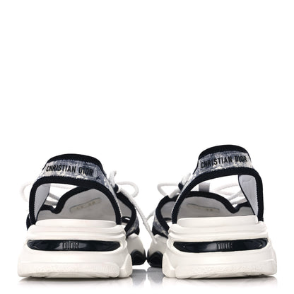 Christian Dior Technical Fabric Toile de Jouy D-Connect Sandals 38 Blue 5 of 10