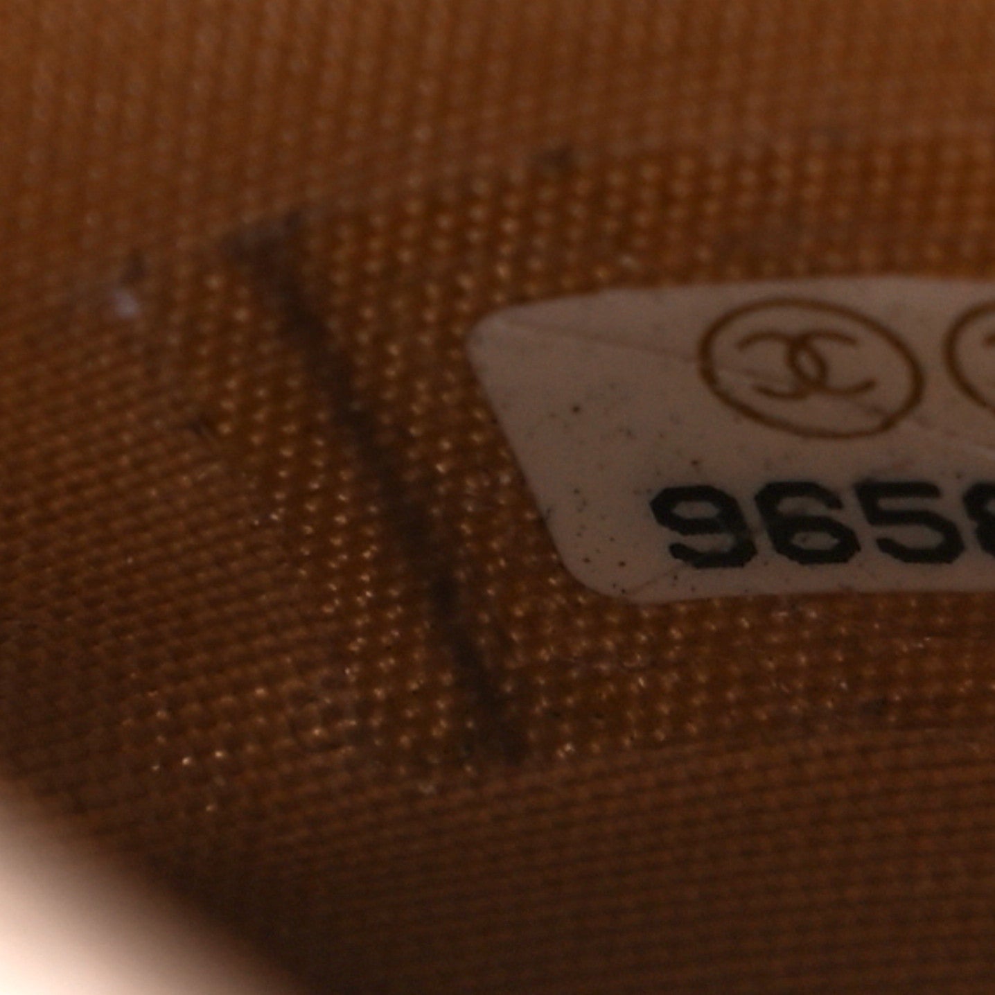 Grained Calfskin CC Button Yen Wallet Beige