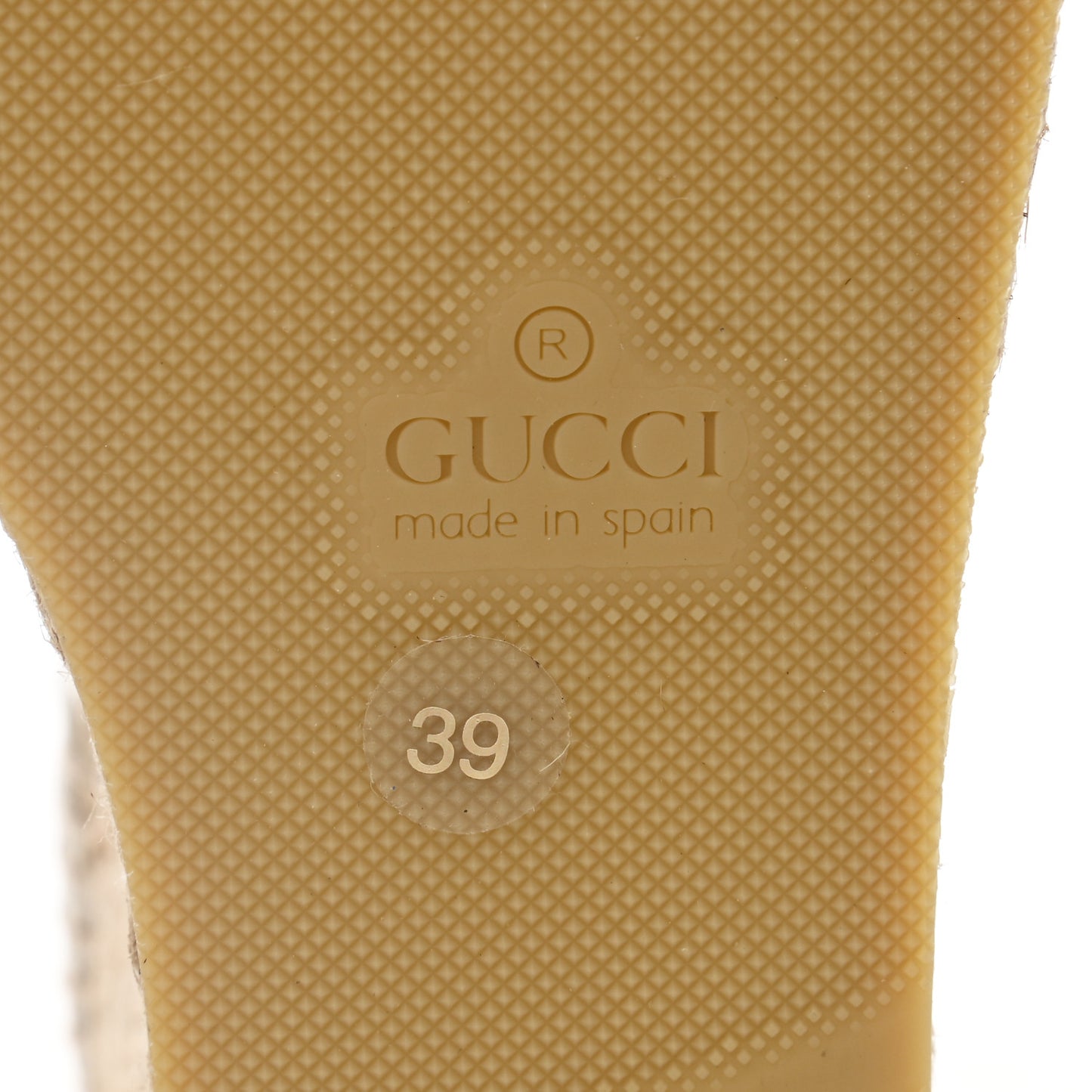 Nappa Matelasse GG Marmont Ankle Wrap Platform 35/120mm Espadrille Wedges 39 Great White