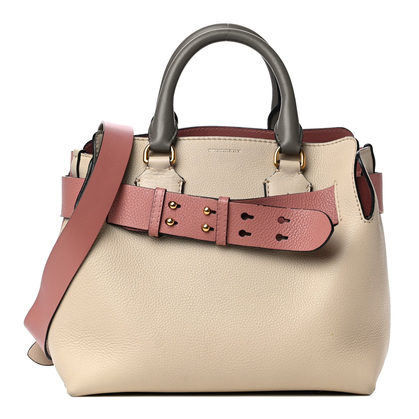 Marais Calfskin Small Belt Bag Limestone Dusty Rose