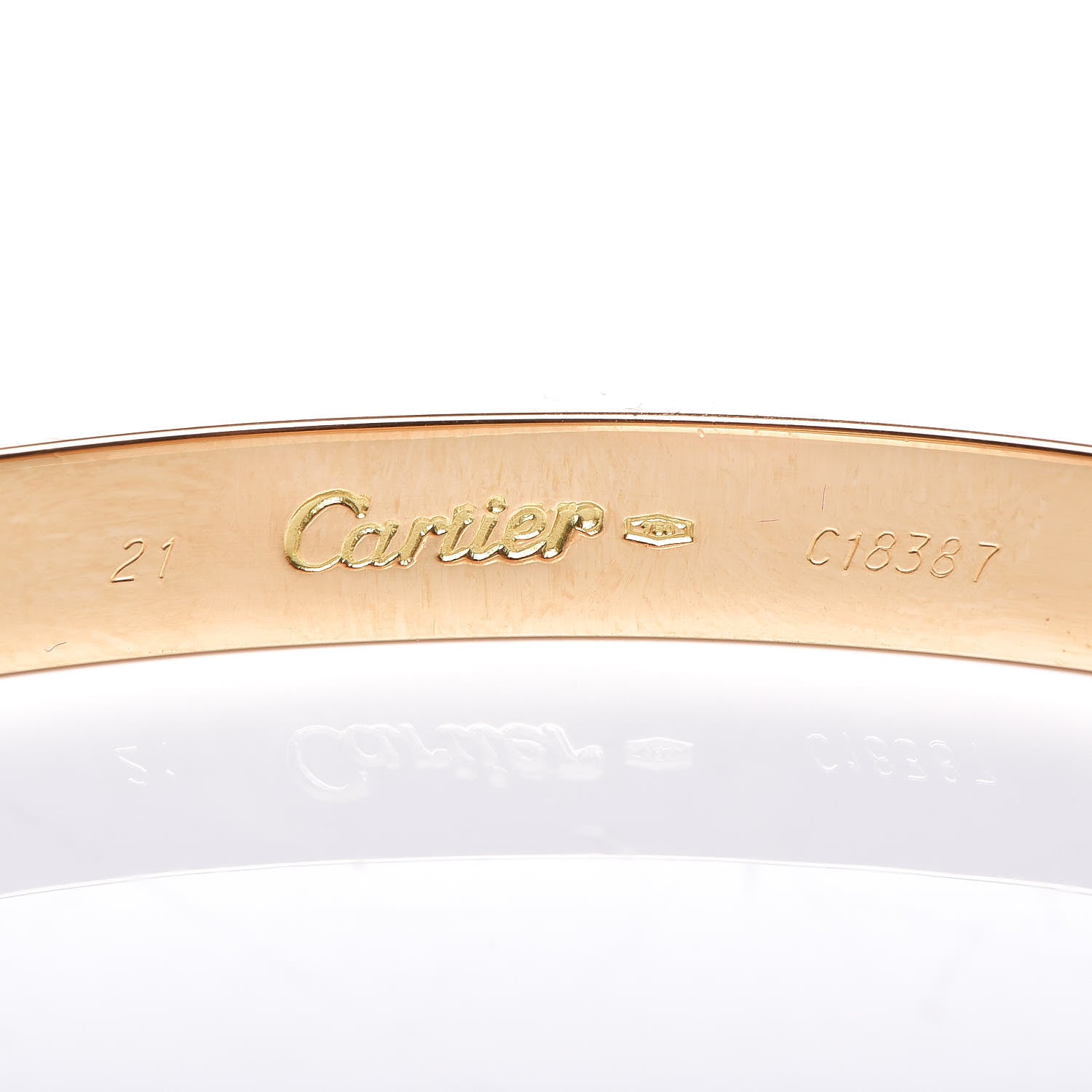 Cartier 18K Yellow Gold LOVE Bracelet 21 4 of 4