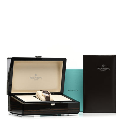 Patek Philippe 18K Rose Gold Satin Diamond Bezel 33mm Calatrava Manual Winding Watch Brown 4897R-001 5 of 5