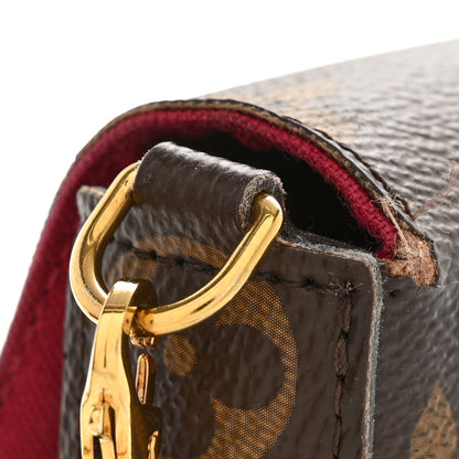 Louis Vuitton Monogram Pochette Felicie Chain Wallet Fuchsia 14 of 17