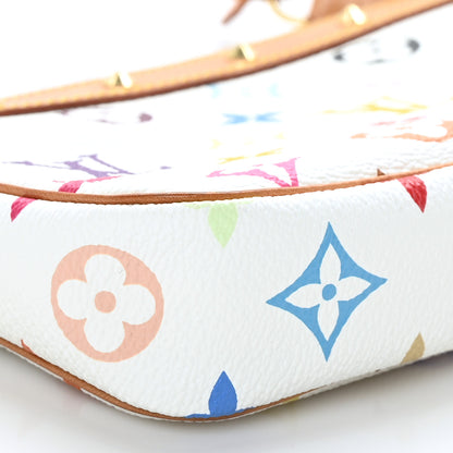Louis Vuitton Monogram Multicolor Pochette Accessories White 9 of 10