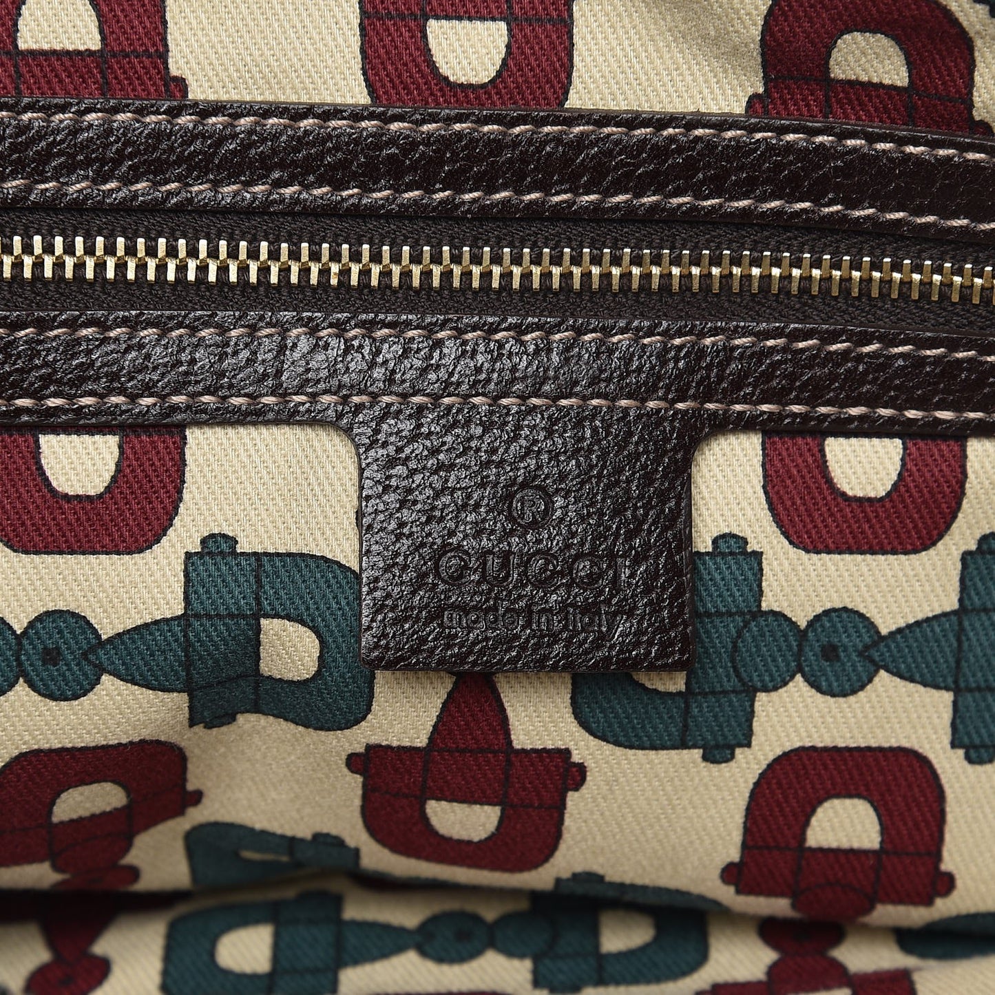 Guccissima Suede Charmy Tote Brown