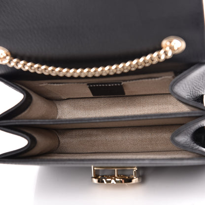 Gucci Dollar Calfskin Small Interlocking G Shoulder Bag Black 5 of 10