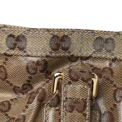 Gucci Crystal Monogram Medium Web Tote Brown 10 of 13