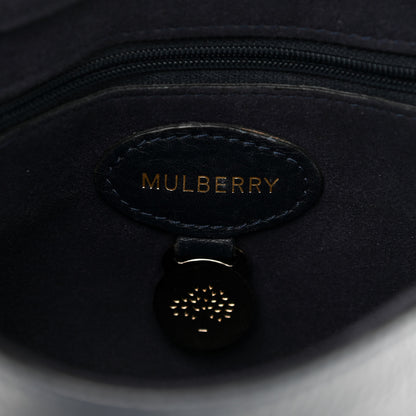 Mulberry Nappa Crocodile Embossed Small Lily Flap Midnight Blue 6 of 11