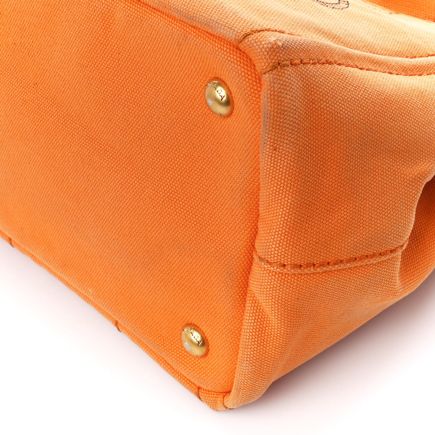 Prada Canapa Small Logo Tote Papaya 10 of 15