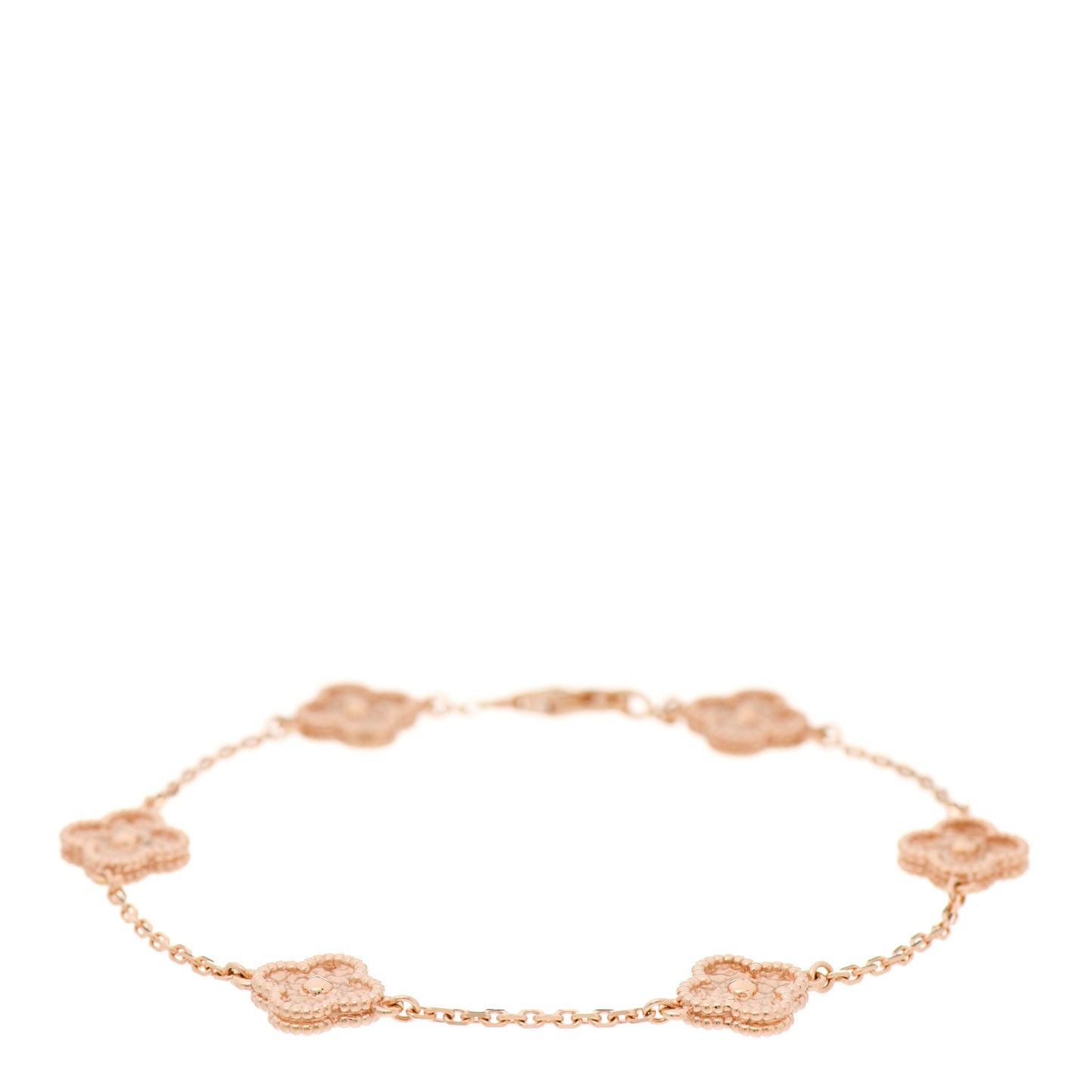 18K Rose Gold 6 Motifs Sweet Alhambra Bracelet