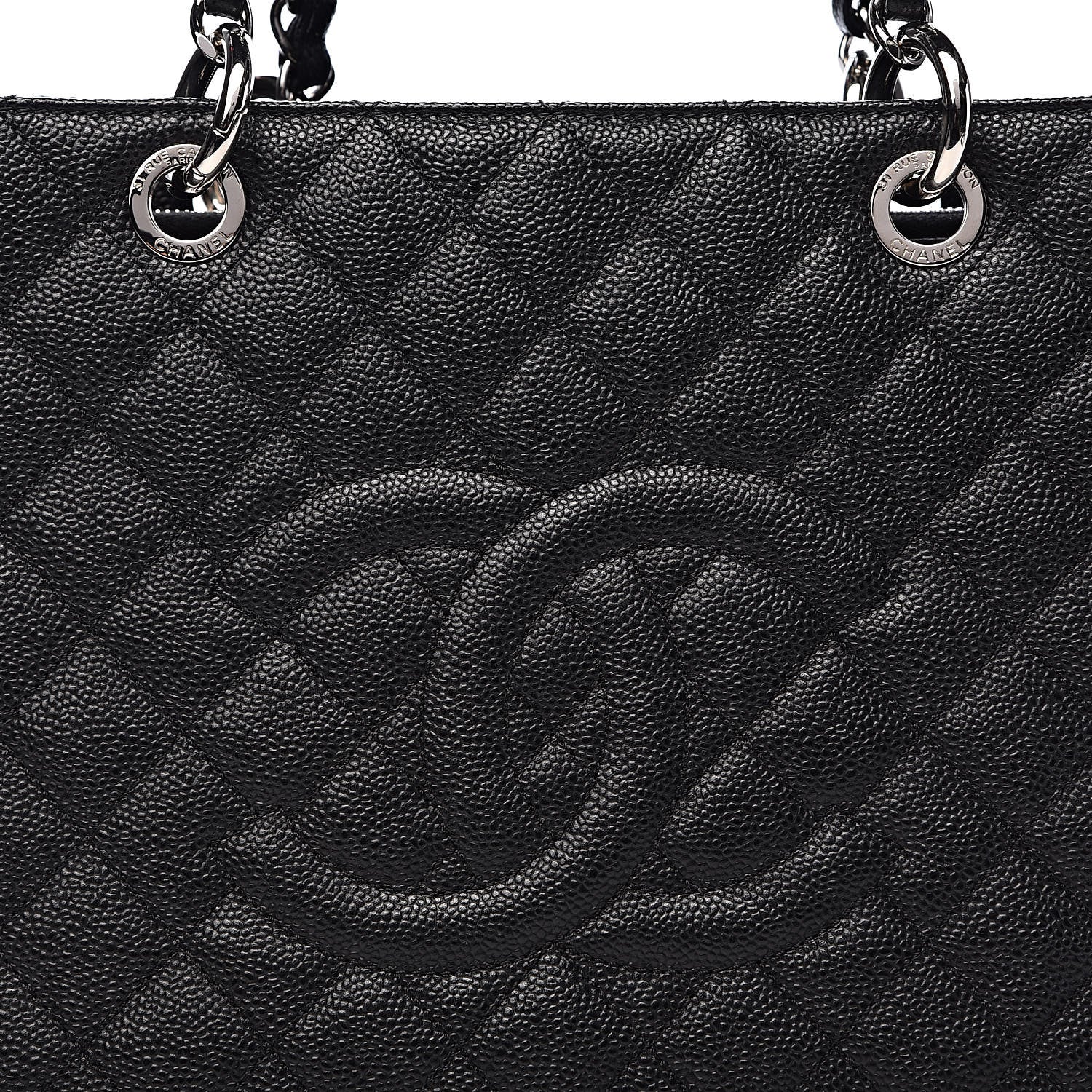 Chanel Caviar Quilted Grand Shopping Tote GST Black 11 of 11