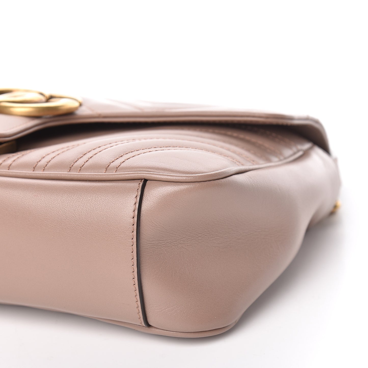 Calfskin Matelasse Small GG Marmont Shoulder Bag Porcelain Rose