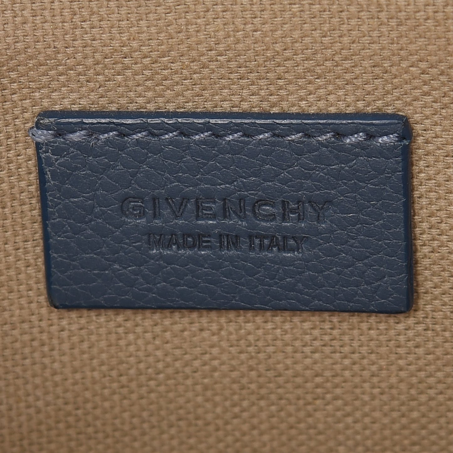 Sugar Goatskin Medium Antigona Pouch Mineral Blue