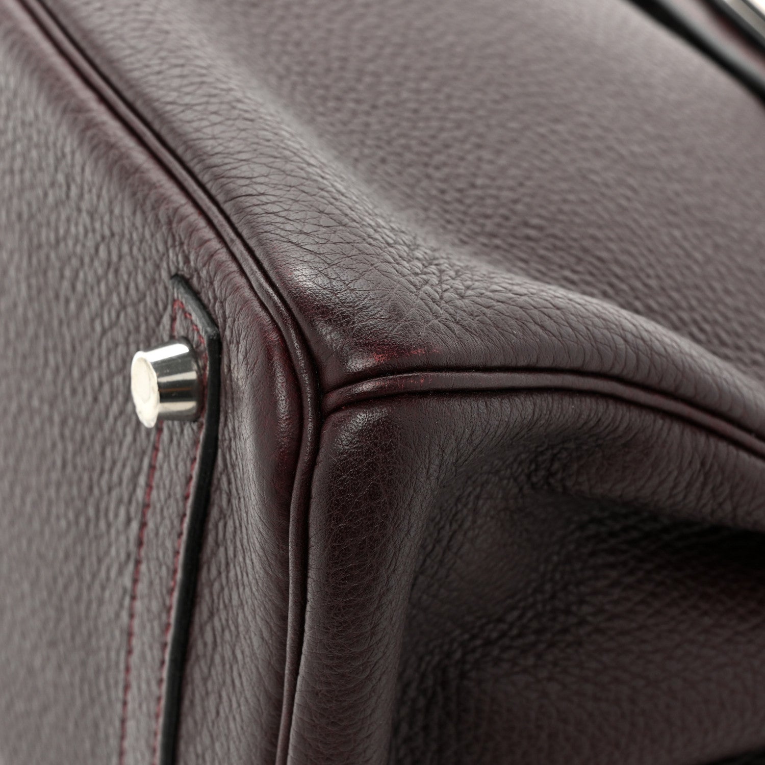 Hermes Taurillon Clemence Birkin 30 Prune 14 of 16