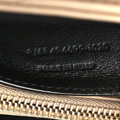 Saint Laurent Calfskin Y Quilted Monogram Small Loulou Chain Satchel Dark Beige 7 of 10