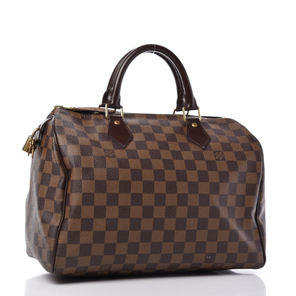 Louis Vuitton Damier Ebene Speedy 30 3 of 10